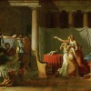 Les licteurs rapportent à Brutus les corps de ses fils, par Jacques-Louis David.