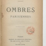 Ombres parisiennes de Georges Courteline